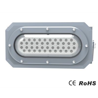 Waterproof IP66 80Watt Industrial LED Flood Light Fixture IK08 Untuk Pembangkit Listrik
